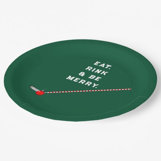 Kerstfeestdag Papieren Bordje (Gekanteld)