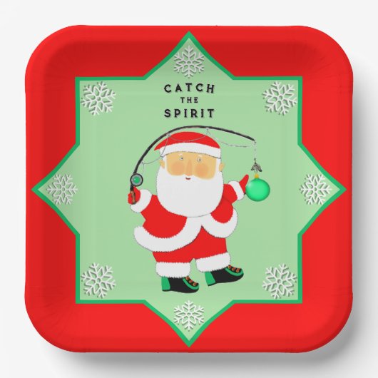 Kerstfeestdag Papieren Bordje (Voorkant)