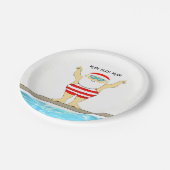 Kerstfeestdag Papieren Bordje (Gekanteld)