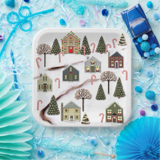 Kerstfeestdag Papieren Bordje (Feest)