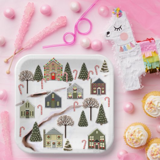 Kerstfeestdag Papieren Bordje (Feest)