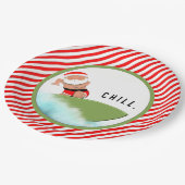 Kerstfeestdag Papieren Bordje (Gekanteld)