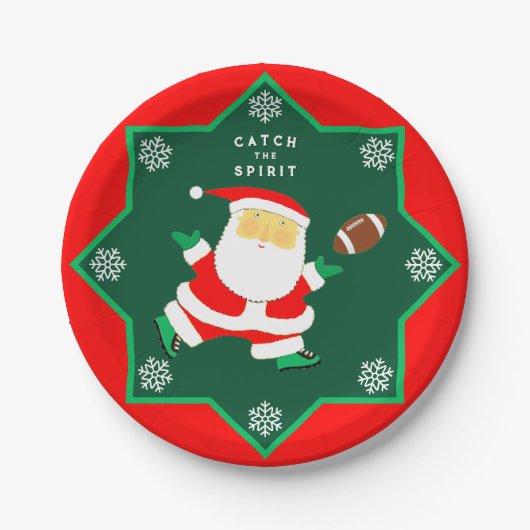 Kerstfeestdag Papieren Bordje (Voorkant)