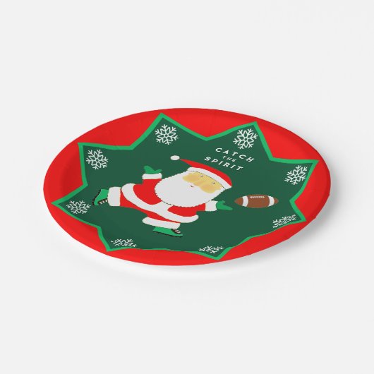 Kerstfeestdag Papieren Bordje (Gekanteld)