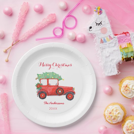 Kerstfeestdag Papieren Bordje (Feest)