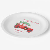 Kerstfeestdag Papieren Bordje (Gekanteld)