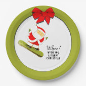 Kerstfeestdag Papieren Bordje (Voorkant)