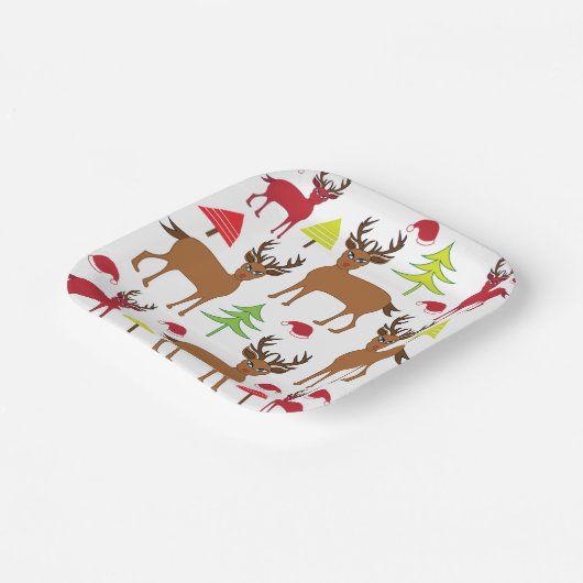 Kerstfeestdag Papieren Bordje (Gebogen)