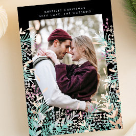 Kerstfeestdag - pastel Berries - fotokaart Feestdagenkaart