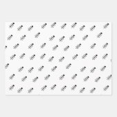 Kerstfeestdag - Patroon Modern Simple Joy Inpakpapier Vel (Voorkant 2)