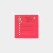 kerstfeestdag persoonlijke chequelijst post-it® notes (Voorkant)