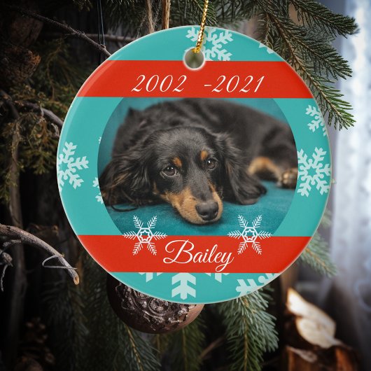 Kerstfeestdag Pet Dog Cat Memorial Keepslag Keramisch Ornament