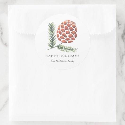 Kerstfeestdag | Pijnkanaalboom | STICKER (Tas)