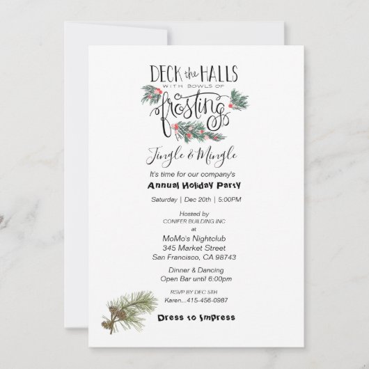 kerstfeestdag - Pijnnaalden Kaart (Voorkant)