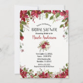 Kerstfeestdag Poinsettia Vrijgezellenfeest Kaart (Voorkant)