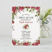 Kerstfeestdag Poinsettia Vrijgezellenfeest Kaart (Staand voorkant)