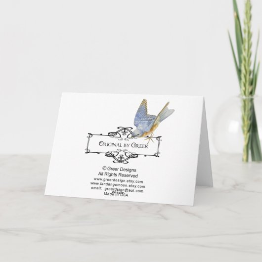 kerstfeestdag — porseleinkast feestdagen kaart (Achterkant)