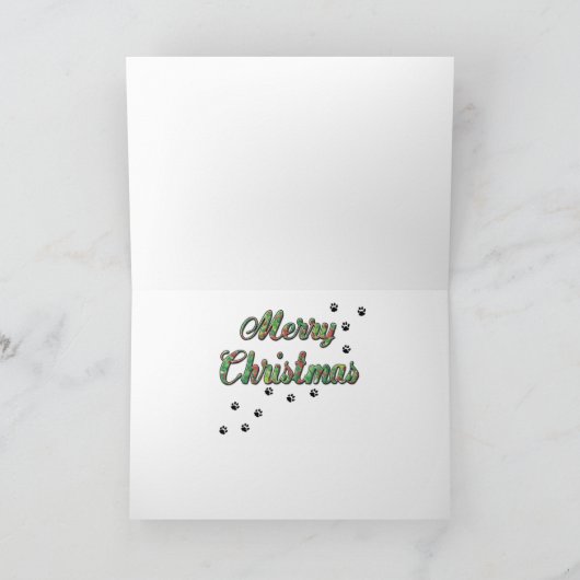 kerstfeestdag — porseleinkast feestdagen kaart (Binnen)