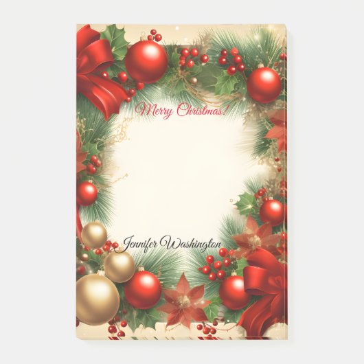 Kerstfeestdag Post-it® Notes (Voorkant)