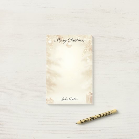 Kerstfeestdag Post-it® Notes (Op bureau)