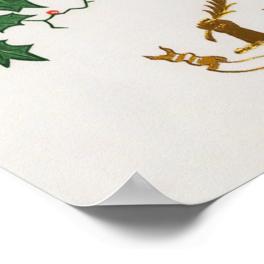 Kerstfeestdag Poster (Hoek)
