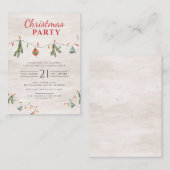 Kerstfeestdag Prettige feestdagen jaargezin Notitiekaartje (Voorkant / Achterkant)