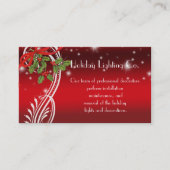 Kerstfeestdag, professionele decorteermaatschappij visitekaartje (Voorkant)