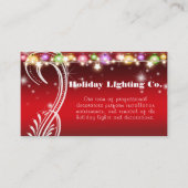 Kerstfeestdag, professionele decorteermaatschappij visitekaartje (Voorkant)