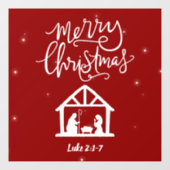 kerstfeestdag raamsticker (Vel)