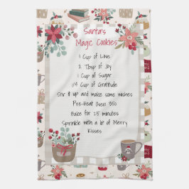 Kerstfeestdag receptie Rood banketbakje Theedoek