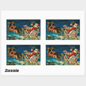  kerstfeestdag rechthoekige sticker (Vel)