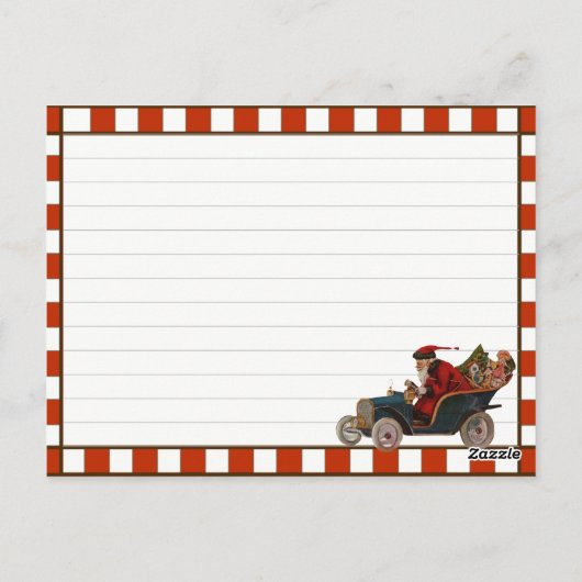 kerstfeestdag — Recipaarden Briefkaart (Achterkant)