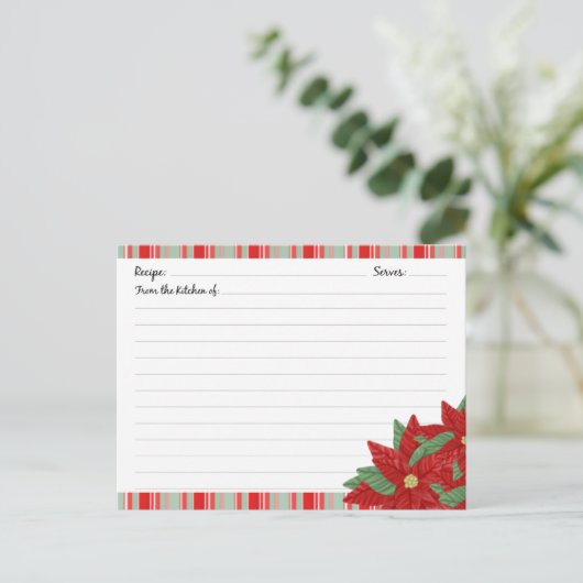 kerstfeestdag — Recipaarden Briefkaart (Staand voorkant)