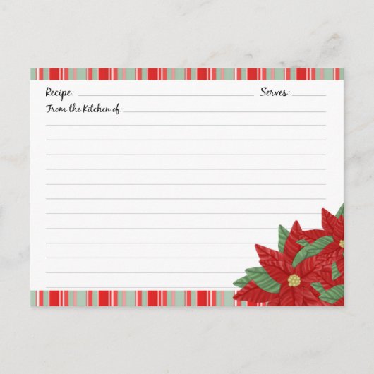 kerstfeestdag — Recipaarden Briefkaart (Voorkant)