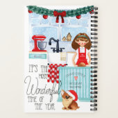 Kerstfeestdag Recipe Book Cookbook Custom Name Notitieboek (Achterkant)