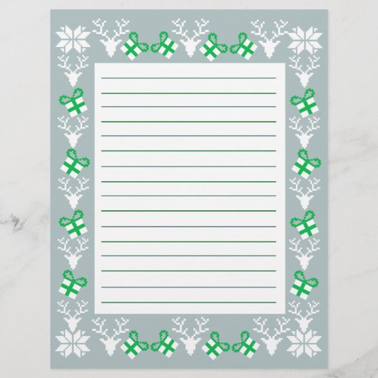 Kerstfeestdag — Recippapier (Achterkant)