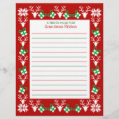 Kerstfeestdag — Recippapier (Voorkant)