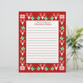 Kerstfeestdag — Recippapier (Staand voorkant)