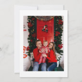 Kerstfeestdag Red Tartan Heart Foto (Achterkant)