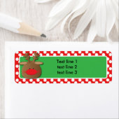 kerstfeestdag rendierpolaire dot etiket (Insitu)