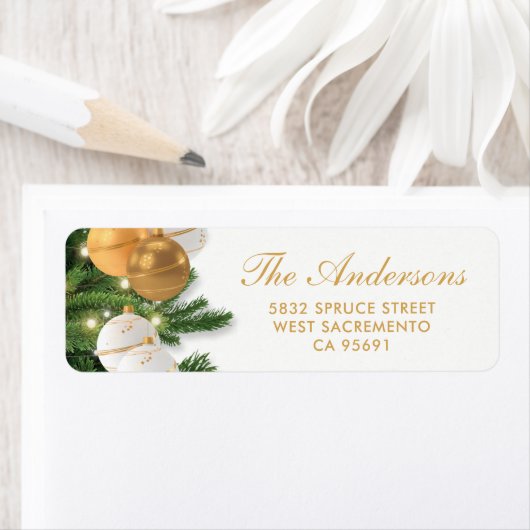 kerstfeestdag — Retouradres Etiket (Insitu)