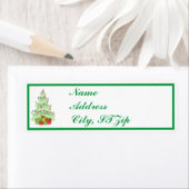 Kerstfeestdag — Retouradreslabels Etiket (Insitu)