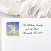 Kerstfeestdag, retourneringsadreslabels voor vrede etiket (Insitu)