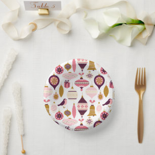 Kerstfeestdag Retro Decorations Bauble Papieren Kommen