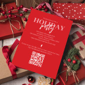 Kerstfeestdag Robuuste buffelkoepel QR-code Kaart