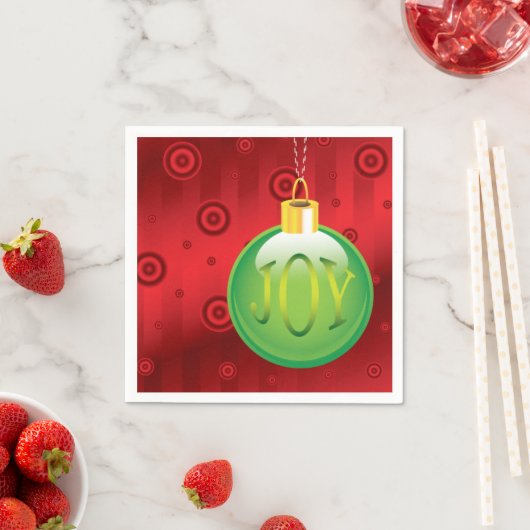 Kerstfeestdag rode kerstmis servetten (Insitu)