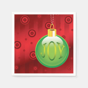 Kerstfeestdag rode kerstmis servetten