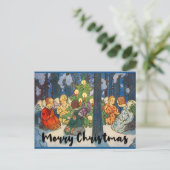  kerstfeestdag rond de kerstmis rond de engelenbom briefkaart (Staand voorkant)