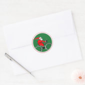 Kerstfeestdag Ronde Sticker (Envelop)