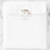 kerstfeestdag ronde sticker (Tas)